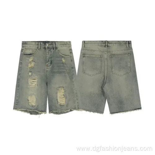 Vintage Jeans Light Wash Denim Cotton Shorts